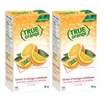 TRUE ORANGE Water Enhancer, Bulk Dispenser Pack (100 Packets), 0 Calorie Drink Mix Packets For Water, Water Flavour Packets Made with Real Oranges (2 X 100ct)