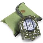 Compass, Sportneer High Accuracy Waterproof Military Compass with Carrying Bag Lensatic Sighting Waterproof and Shakeproof Compass Army Green Suitable for Camping Hiking