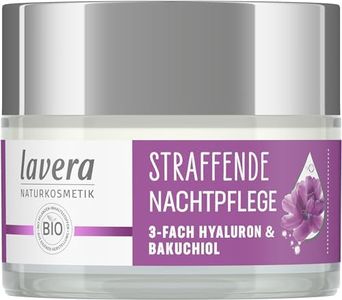 lavera Firming Night Cream - Vegan - Natural Cosmetics - 3-Way Hyaluronic & Power Active Ingredient Bakuchiol - No Parabens - Moisture and Care - 50 ml (Pack of 1)