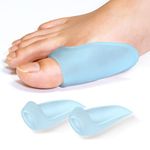 Promifun Bunion Cushions and Protectors, 12 Pieces of Bunion Pads and Cushions, Bunion Corrector for Big Toe, Relieve Foot Pain from Friction, Rubbing and Pressure - Blue