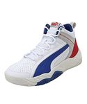 Puma Unisex-Adult Rebound Future Evo White-Surf The Web-High Risk Red-Gray Violet Sneaker - 4 UK (37489906)