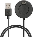 kwmobile USB Cable Charger Compatible with Garmin Forerunner 55/255 / 255 Music/vivoactive 5 Cable - Charging Chord for Smart Watch - Black
