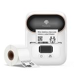 Phomemo M110 Bluetooth Thermal Label Maker Machine, Wireless Portable Address Mailing Barcodes Sticker Small Label Printer, Compatible with Android & iOS Apply to Price Tag, Clothing, Jewelry, Retail