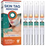 Skin-Tag-Remover-Kit, 4 Packs Mole & Wart-Remover Pen for Fast-Acting Tag-Removal & Verruca-Treatment