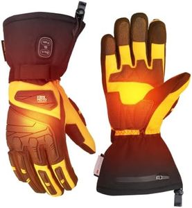 KEMIMOTO Heated Gloves for Men and Women, Dual-Zone Heating, 7.4V
