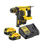 DEWALT DCH253M2 18V Li-ion 24mm SDS-Plus 3-Mode 2Kg Cordless Hammer with 2x4.0Ah Batteries-Perform and Protect shield