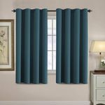 H.VERSAILTEX Blackout Curtain for Living Room Thermal Insulated Window Treatment Curtain Extra Long 63 inch Length Energy Saving Solid Grommet Top Blackout Drape, One Panel, Dark Teal