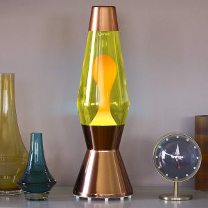 Mathmos Astro Copper Lava Lamp – Yellow & Orange, Handmade in Britain
