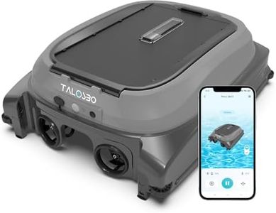 (2026 New) TALOSBO Pleco SK01 Solar Powered Robotic Pool Surface Skimmer with APP Support, Obstacle Avoidance, 7L Filter Basket, Dual Charging Modes for 24/7 Cleaning Deep Grey