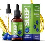 Healeaf Drops SLEEP Melatonin & Hemp Oil Liquid Sleep Aid Drops - Infused with Omega 3 6 9 for Joint Support, Stress & Anxiety Relief Promotes Healthy Sleep Patterns with Natural Flavor Non-GMO Anti Inflamatory Formula