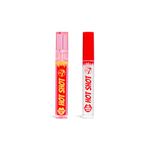 W7 Hot Shot Lip Plumping Duo - Hot Shot Gloss & Hot Shot Oil - 2Pcs Set - Non-Sticky, High-Shine Plumping Finish