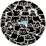 Black Cats Stickers 40Pcs Cute Cats Stickers for Kids Teens and Adults, Waterproof Vinyl Stickers Decals for Laptop Water Bottle Scrapbook Luggage