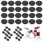 48 Pcs Moon Gel for Drums Drum Gel Pads Drum Accessories Drum Dampeners Gel Pads Drum Mute Pads Silicone Drum Mute Gel Drum Dampeners Drum Dampener Gels Drum Accessories for Drums Control