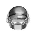 12 Inch Dryer Vent Cover Stainless Steel Round Exhaust Grill Ventilation Outlet Wall Air Vent Dryer Hood External Extractor