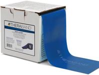 TheraBand Resistance Band 22m Roll, Extra Heavy Blue Non-Latex Professional Elastic Bands For Upper & Lower Body Exercise, Physical Therapy, Pilates, Rehab, Dispenser Box, Intermediate Level 5