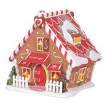 Department 56 North Pole Village Ginger's Cottage Lit Building, 5.12 Inch, Multicolor