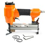 KAMSIN #V1015 30 Gauge Pneumatic Picture Frame Nailer, 13/32" Crown V Nailer, 5/16'' to 19/32'' (7-15mm) Leg Length V-Nails Tacker V Nails Gun for Picture Frames