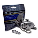 Minder® 140db Police Approved Mini Minder Loud Personal Staff Panic Rape Attack Safety Security Alarm Keyring with Torch - Secured by Design Approved (Police Preferred Specification) (Silver)