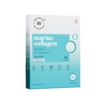 Wellbeing Nutrition Pure Korean Marine Collagen Supplements for Women & Men|Clinically Proven Type 1 & 3 Hydrolyzed Peptides|For Anti-Aging,Radiant Skin & Hair Growth|Unflavored - 6 Sachets, 48 grams