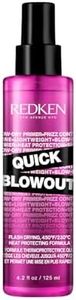 Redken Quick Blowout Lightweight Hairspray, For Fast Blow Dry, 125 ml | Blow Dry Primer to Reduce Styling Time For All Hair Types | For Men & Women