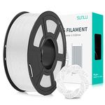 SUNLU PLA Plus 3D Printer Filament PLA+ Filament 1.75mm, Strong Neatly Wound 3D Printing Filament 1.75mm ± 0.02mm, Fit Most FDM 3D Printers, Good Vacuum Packaging, 1kg Spool (2.2lbs), PLA Plus, White