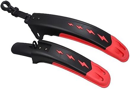 MAKELEN Bike Fender Set Mudguard Set Front and Rear 2 Parts-Universal Full Cover Thicken Widen Bicycle Adjustable Bike Fender Mud Guard Mudflap for MTB Road Bike Mountain Bike Black&Red