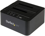 StarTech.com Standalone Hard Drive Duplicator, External Dual Bay HDD/SSD Cloner/Copier, USB to SATA III Docking Station