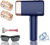 MLAY T14 Hair Removal Device, 0.5s/flash, 20J High Energy IPL Hair Removal Device with ice-Cooling System, 5 Energy Levels, Hair Removal Device Can Be Used All Over the Body +1*bikini HR + 1* Face HR