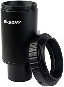 SVBONY T2 T Ring Adapter, Metal 1.25 inch Telescope Accessory, Compatible for Canon EOS Cameras Photography Dedicated CA1 Sleeve Extended Cylinder for Telescope