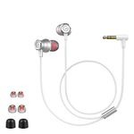 GEVO Durable in-Ear Earphones for Oculus Quest 2, Noise-Isolatiing VR Inert Sponge Earbuds with Silicone Caps Compatible with Rift S VR Headset (Silver)