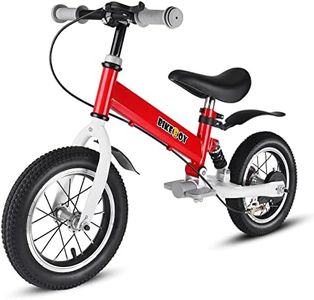 BIKEBOY Balance Bike 2 in 1,The Dual Use of a Kids Balance Bike and Kids Bike,12 14 Inches for 2-7 Years Old,with Shock Absorbers, Fenders, Pedals, Auxiliary Wheels