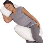 Leachco Snoogle Half-Time Flexible Total Body Pillow Ivory