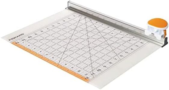 Fiskars Combo Rotary Cutter Ø 45 mm & Ruler 12” x 12”, Orange/White, 1016264