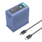 SmallRig NP-F970 USB-C Battery 10500mAh Battery with Input/Output Port for Sony NP-F970 F960 F950 F930 F550 F570 F750, Type-C Fast Charging Rechargeable for Monitors, Video Lights, Camcorders - 4267