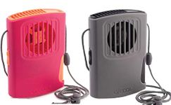 O2COOL Misting Necklace Fan Portable Hanging Neck Fan Powerful Vertical Air Flow – Small AA Battery Operated Device with Adjustable Lanyard for Quiet Hands Free Cooling and Personal Travel