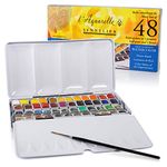 Sennelier l'Aquarelle Watercolour Metal Tin of 48 Half Pans Classic Set