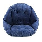 Soft Comfy Seat Cushion with Back Support Elastic Strap Armchair Cushion Cozy Warm Plush Lazy Sofa Office Seat Pad Pillow Relieves Back Coccyx Sciatica Tailbone Pain Relief Chair Cushions Floor Mat