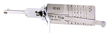 QiDAi 2-in-1 HU49 Lock Pick and Decoder Tool,Pick Lock Kit for Cars,Auto Ignition Lock and Door Lock Open Tool