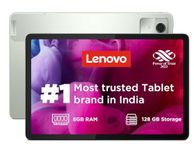 Lenovo Tab M11|8 Gb Ram,128 Gb ROM|11 Inch,90 Hz,72% Ntsc,400 Nits Fhd Display|Wi-Fi Only|Micro Sd Support Upto 1 Tb|Quad Speakers with Dolby Atmos|Octa-Core Processor|13 Mp Rear Camera,Green