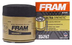 FRAM XG4967 Ultra Synthetic 20,000 Mile Protection Spin-On Oil Filter with Sure Grip Fits Select Toyota, Pontiac, Lexus, Model Years