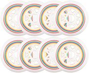 Rollerex Lollipop Boardwalk 85A Inline Skate Wheels (8-Pack) (Various Size Options Available) Use on Roller Blades (90mm)