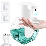 420 ml Automatic Soap Dispenser, 4 Levels Automatic Soap Dispenser Touchless, Foam Soap Dispenser with USB Rechargeable, IPX5 Waterproof for Bathroom, Toilet, Kitchen and Office