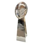 Fantasy Football Trophy - 14 Inch Large Size - Chrome Replica Vince Lombardi Super Bowl Trophy Made for Fantasy Football Champions.