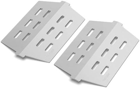 QuliMetal SUS304 Heat Deflector for Weber Genesis 300 Series Grills, Genesis E/S-310, E/S-330 with Front-Mounted Control (2011-2016), 2-Pack Heat Shield Plates for Weber 65505 7622 62756