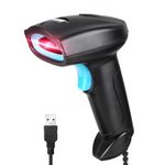 JIAN BOLAND Barcode Scanner USB 1D Wired CCD Barcode Reader Supports Screen Scan Bar Code Scanners for Store, Supermarket, Warehouse-U1