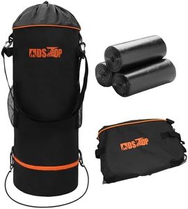 MDSTOP Portable Boat Trash Can, Reusable Boat Garbage Bag, Includes 10-13 Gallon Garbage Bag Snaps Inside, Odor & Leak Resistant, Pontoon Boat Accessories for Boating, Camping, Fishing, Kayak, RV