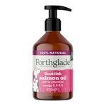 Forthglade Scottish Salmon Oil for Dogs (1 x 500ml), UK Sourced Omega 3 Fish Oil Dog Joint Supplement for Pets Aged 4+ Months, 100% Natural Premium Quality Dog Vitamins for Everyday Wellbeing