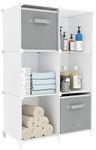 HOMIDEC Bathroom Organizer Cube Storage Organizer Closet Storage Cube Shelf Storage Bookcase Bookshelf