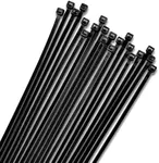 Bolt Dropper 12-Inch Black Zip Ties - Heavy Duty, Self-Locking Nylon Cable Ties for Indoor and Outdoor Projects - UV and Weather Resistant with 40 lbs Tensile Strength Wire Ties - Pack of 1000