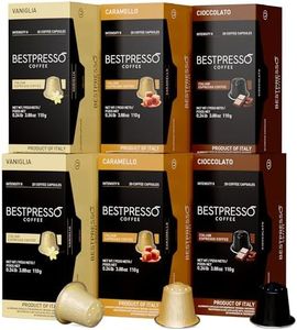 Bestpresso Coffee for Nespresso Original Machine 120 pods Certified Genuine Espresso Variety Pack Pods Compatible with Nespresso Original